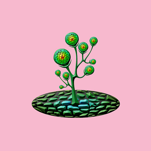 Мужской свитшот Инопланетная жизнь / Светло-розовый – фото 3