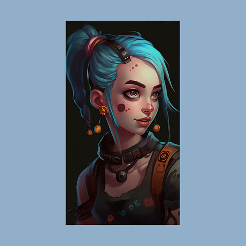 Мужской свитшот Jinx art Arcane League of Legends / Мягкое небо – фото 3