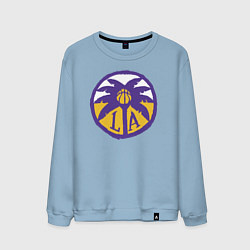 Свитшот хлопковый мужской Lakers California, цвет: мягкое небо