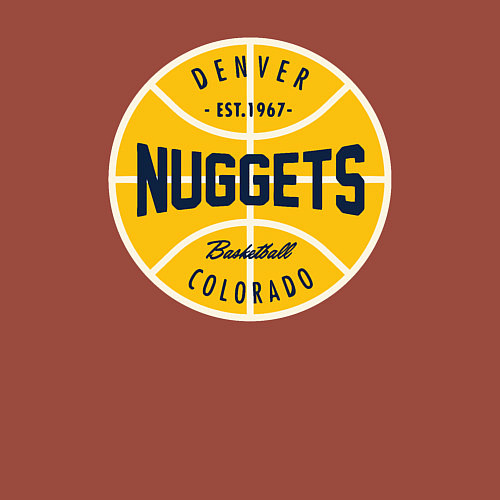 Мужской свитшот Denver Nuggets 1967 / Кирпичный – фото 3