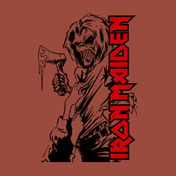 Свитшот хлопковый мужской Iron maiden fans, цвет: кирпичный — фото 2