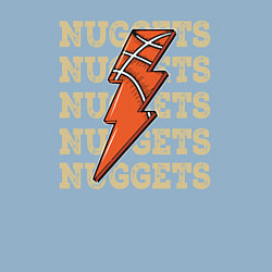 Свитшот хлопковый мужской Nuggets lightning, цвет: мягкое небо — фото 2
