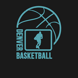 Свитшот хлопковый мужской Denver basket, цвет: черный — фото 2