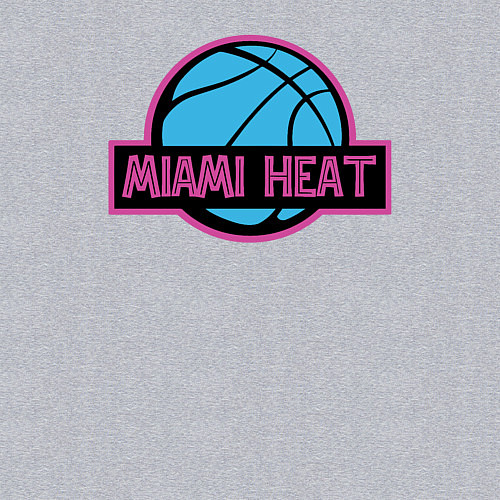 Мужской свитшот Miami Heat team / Меланж – фото 3