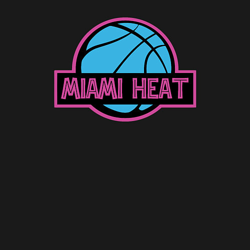 Мужской свитшот Miami Heat team / Черный – фото 3