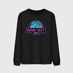 Свитшот хлопковый мужской Miami Heat team, цвет: черный