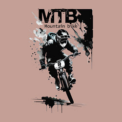 Свитшот хлопковый мужской Mountain bike - extreme, цвет: пыльно-розовый — фото 2