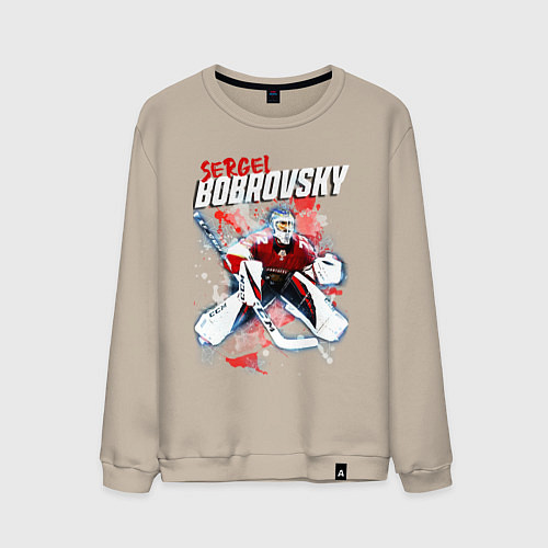 Мужской свитшот Бобровский Флорида Пантерз / Миндальный – фото 1