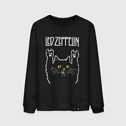 Мужской свитшот Led Zeppelin rock cat