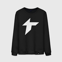 Свитшот хлопковый мужской Thunder awaken logo, цвет: черный