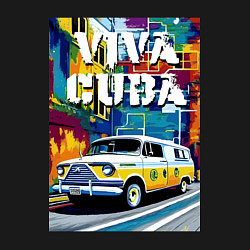 Свитшот хлопковый мужской Viva Cuba - car - retro, цвет: черный — фото 2