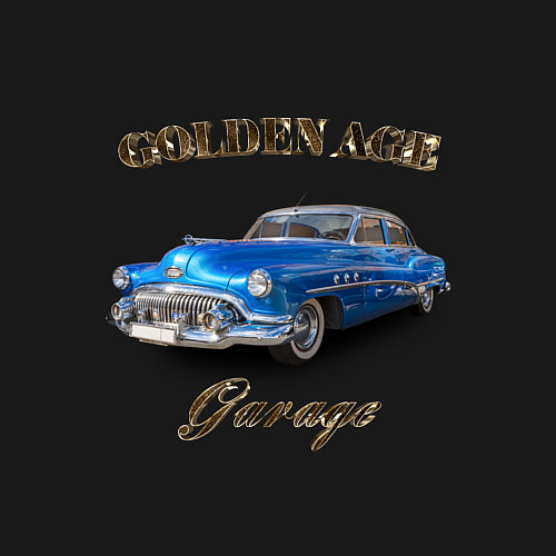 Мужской свитшот Классический автомобиль Classic american car Buick / Черный – фото 3