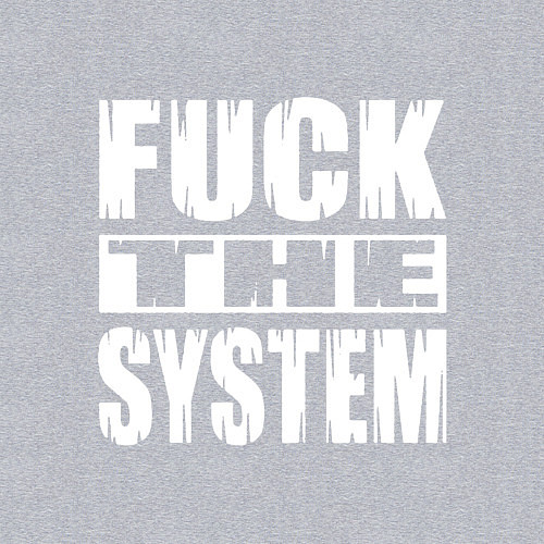 Мужской свитшот SoD - f**k the system / Меланж – фото 3