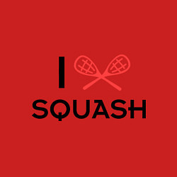 Свитшот хлопковый мужской I Love Squash, цвет: красный — фото 2