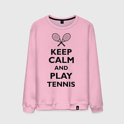 Мужской свитшот Keep Calm & Play tennis