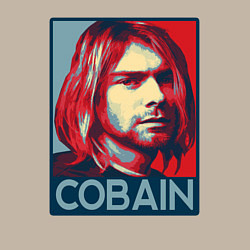 Свитшот хлопковый мужской Nirvana - Kurt Cobain, цвет: миндальный — фото 2