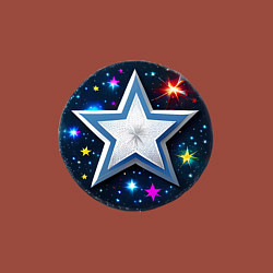 Свитшот хлопковый мужской Звезда и полотно космоса, цвет: кирпичный — фото 2