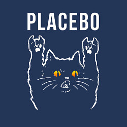 Свитшот хлопковый мужской Placebo rock cat, цвет: тёмно-синий — фото 2