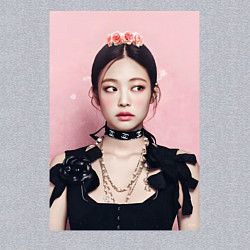 Свитшот хлопковый мужской Jennie из Blackpink, цвет: меланж — фото 2