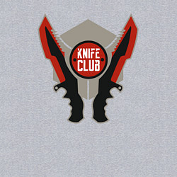 Свитшот хлопковый мужской Knife club CS, цвет: меланж — фото 2