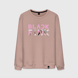 Мужской свитшот Blackpink logo Jisoo Lisa Jennie Rose