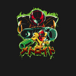 Свитшот хлопковый мужской Samus Aran, цвет: черный — фото 2