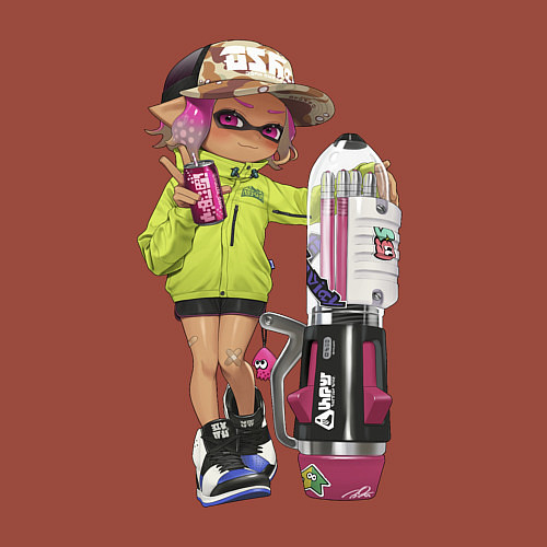 Мужской свитшот Inkling girl / Кирпичный – фото 3