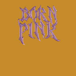 Свитшот хлопковый мужской Born pink Blackpink, цвет: горчичный — фото 2