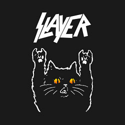 Свитшот хлопковый мужской Slayer rock cat, цвет: черный — фото 2