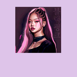 Свитшот хлопковый мужской Blackpink Jennie аниме рисунок, цвет: лаванда — фото 2