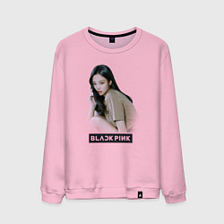 Свитшот хлопковый мужской Jennie Blackpink, цвет: светло-розовый