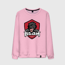 Свитшот хлопковый мужской Boom esports old, цвет: светло-розовый
