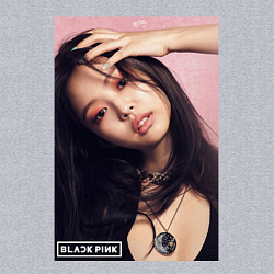 Свитшот хлопковый мужской Jennie Blackpink photo, цвет: меланж — фото 2