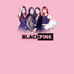 Свитшот хлопковый мужской Blackpink girls, цвет: светло-розовый — фото 2