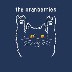 Свитшот хлопковый мужской The Cranberries rock cat, цвет: тёмно-синий — фото 2