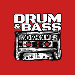 Свитшот хлопковый мужской Dnb oldschool, цвет: красный — фото 2
