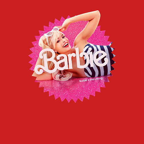 Мужской свитшот Марго Робби Барби / Красный – фото 3