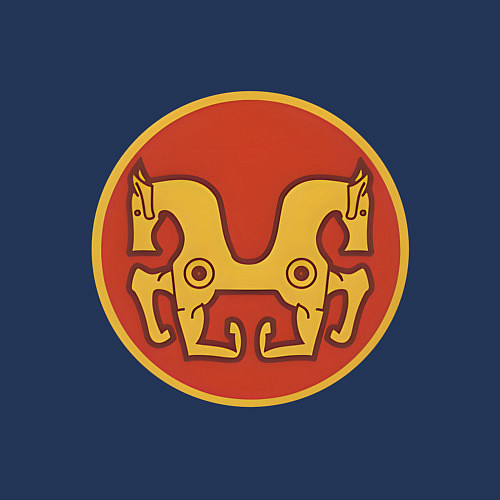 Мужской свитшот Ареваки Total War: Rome II / Тёмно-синий – фото 3