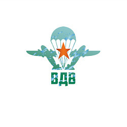 Свитшот хлопковый мужской ВДВ десантура, цвет: белый — фото 2