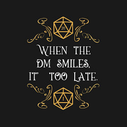 Свитшот хлопковый мужской When the DM Smiles, цвет: черный — фото 2