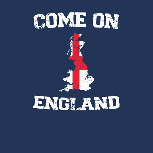Мужской свитшот Come on England / Тёмно-синий – фото 3