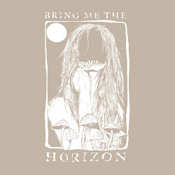 Свитшот хлопковый мужской Bring Me the Horizon girl, цвет: миндальный — фото 2