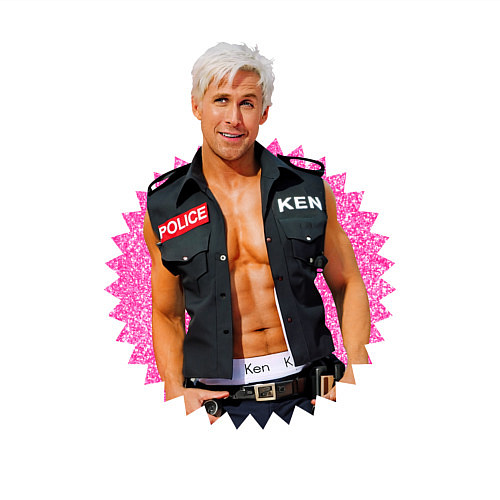 Мужской свитшот Полицейский Райан Гослинг / Белый – фото 3