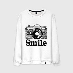 Мужской свитшот Smile camera