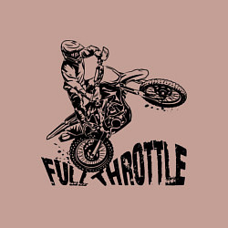 Свитшот хлопковый мужской Полный газ, цвет: пыльно-розовый — фото 2