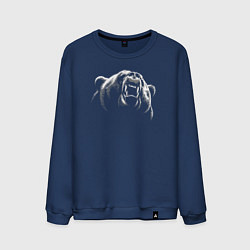 Мужской свитшот Голова рычащего медведя