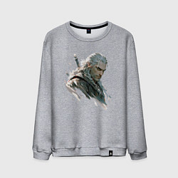 Мужской свитшот Портрет Ведьмака