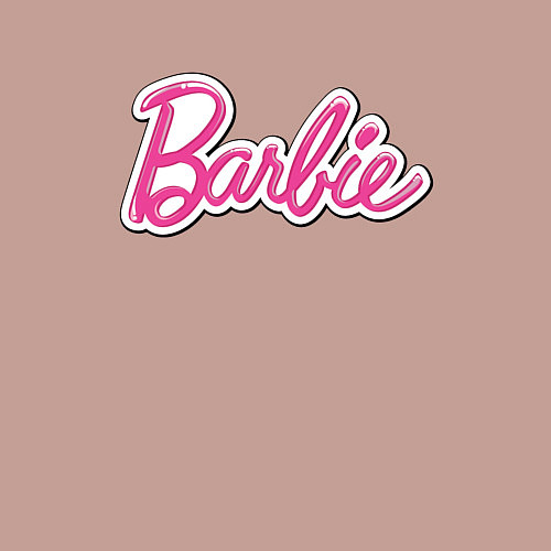 Мужской свитшот Barbie title / Пыльно-розовый – фото 3