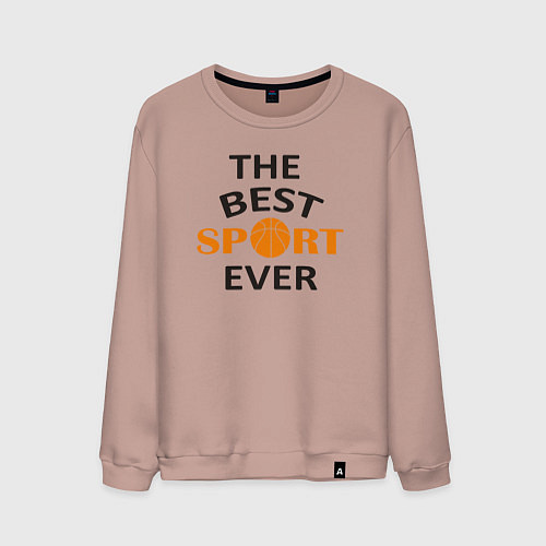 Мужской свитшот Лучший вид спорта / Пыльно-розовый – фото 1
