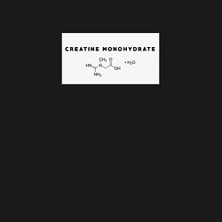 Свитшот хлопковый мужской Креатин моногидрат, цвет: черный — фото 2